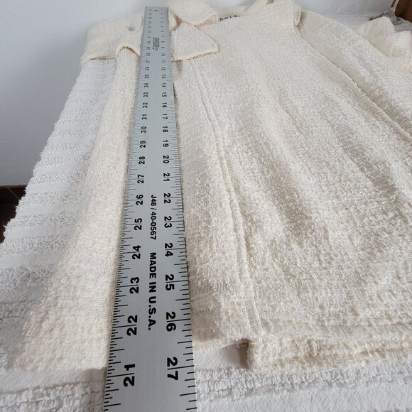 Dolan Left Coast Womens Textured Open Front Cardigan Jacket Small Beige Collared - Picture 8 of 8